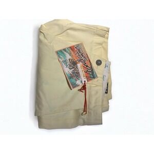 Free Planet Stretch Cotton Eco Twill Lemon Ice Shorts PocketsMen's Sz 28 NWT NEW